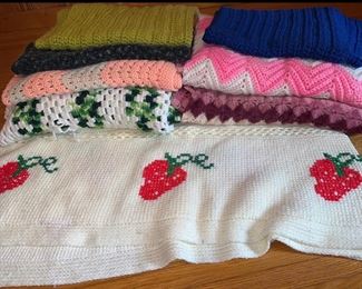 Hand Crocheted Blankets Afghans