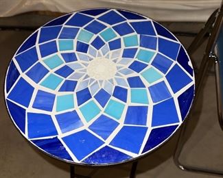 Mosaic Tile Patio Table Plant Table