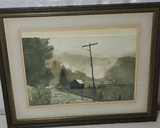 Dick VanNess Watercolor Dusk