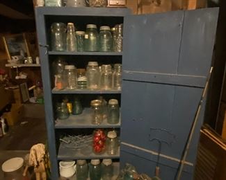 cupboard mason jars