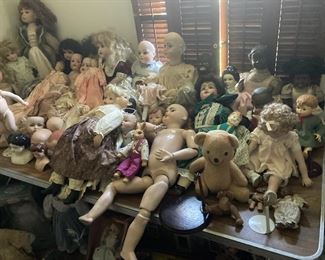 huge doll collection