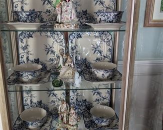 BLUE & WHITE CHINA....DRESDEN STYLE FIGURINES