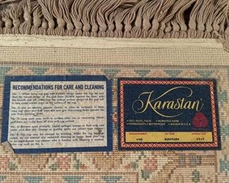 Wool machine made Karistan rug 