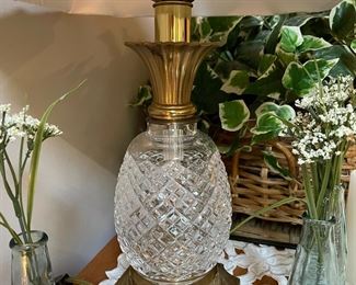 Waterford Pineapple lamp 