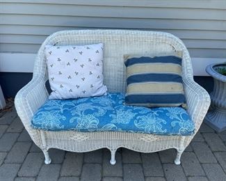 Wicker loveseat 