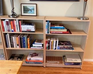 $30 each (14 available) More books and two of several bookcases available. Bookcases are 31.5"w x 11"d x 42"h