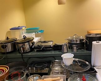 Slow cookers, mixing bowls, Cuisinart and more available for in person purchase