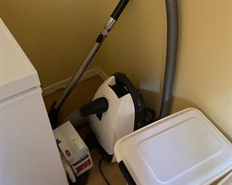 Miele vacuum and more storage bins available for in person purchase