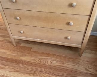 Third piece of Ragazzi set, Maple three-drawer dresser. 40w x 20d x 32.5h. (sold as set $580)