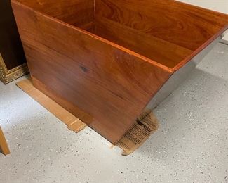 $1,600 Unique wood soaking tub (new). 47.5l x 30w x 28.5h. Custom originally $4,000 