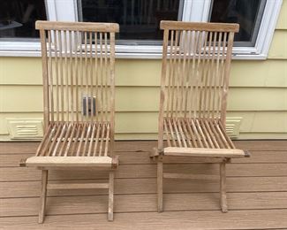 View of the two side chairs sold as set