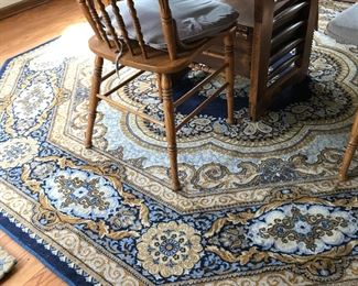 Another wonderful wool rug - hexagon shape. 