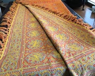 Italian Reversible bedspread. Will fit queen size bed.