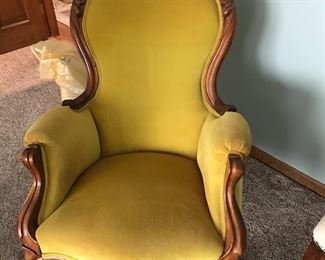 Vintage Victorian Style Parlor Rocker.  Very comfortable.