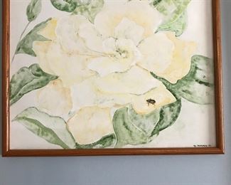 Beautiful Magnolia with little friend