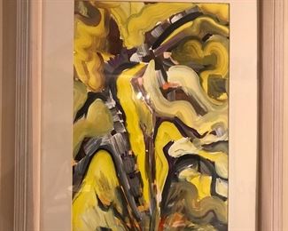 Abstract by local artist (seller) signed