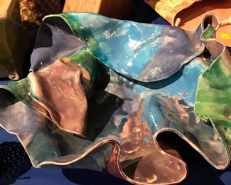 Incredible free form slab pottery by local artist (seller)