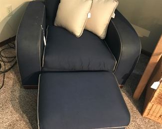 Krohler Danish Modern Chair and Ottoman