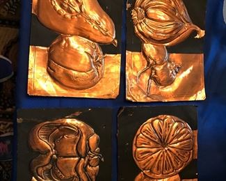 Set of Brass Tin Types designed by seller ready to frame