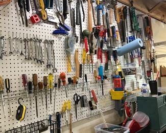 Small Hand Tools of all kinds: hammers, screw drivers, wrenches, brushes, mallets, hand saws etc