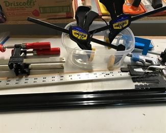 Misc drafting tools and clamps