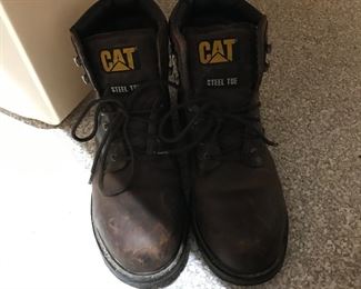 CAT size 11 Steel Tip work boots