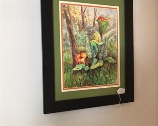 Another beautiful watercolor/acrylic framed by seller