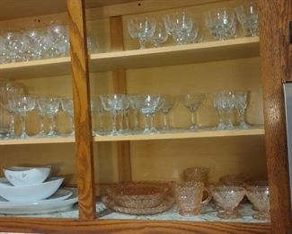 crystal and dishes