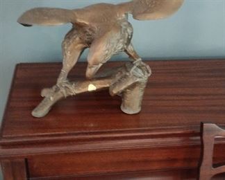 awesome brass eagle statue