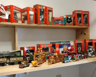 lionel Christmas ornaments and toys