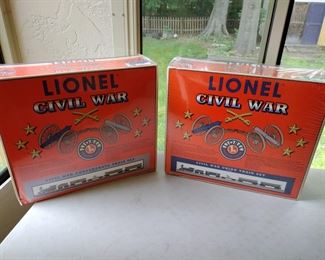 Lionel trains civil war set Union and Confederate 