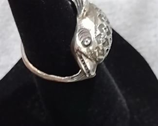 sterling dolphin ring 