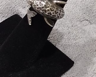 sterling dolphin ring