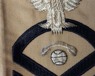 sterling Bullion patch vintage military 