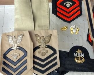 sterling Bullion patch vintage military 