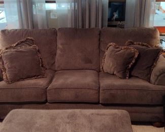 really nice, oversized couch and ottoman