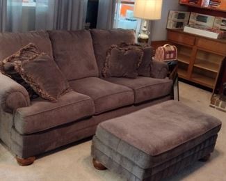 really nice, oversized couch and ottoman