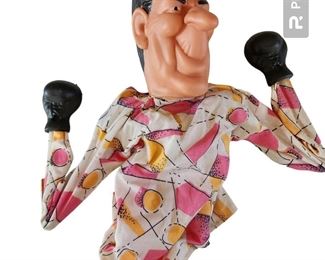 1980s Ronald Reagan boxing puppet