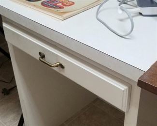 Handy work table for sewing or crafts