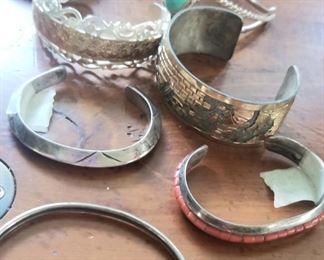 Lots of costume,  Sterling and a few gold rings