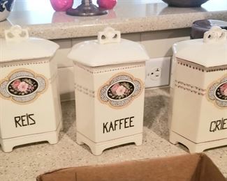 Antique German spice set, 3 pieces