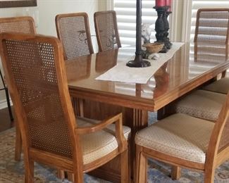 another view of the elegant dining room set