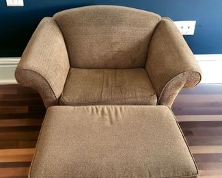 Oversized chair and ottoman 