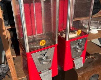 Collection of gum ball machines