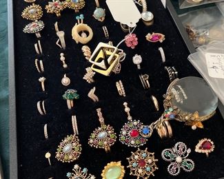 Collection of costume jewelry ring your choice $2.00