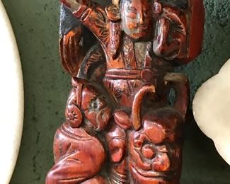 Carved Asian figure