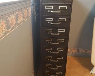 metal cabinet, great for small tools