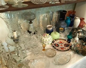 Lots of china and crystal 