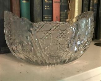 Pressed glass bowl