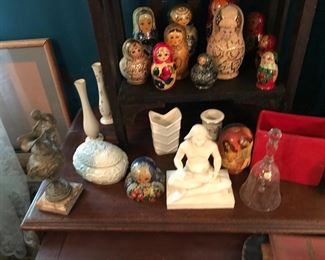 Collection of matuska nesting dolls